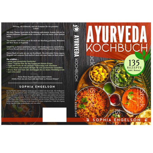 Book-Cover for Ayurveda Cookbook - Cover für Ayurveda Kochbuch Design by JervyDesign