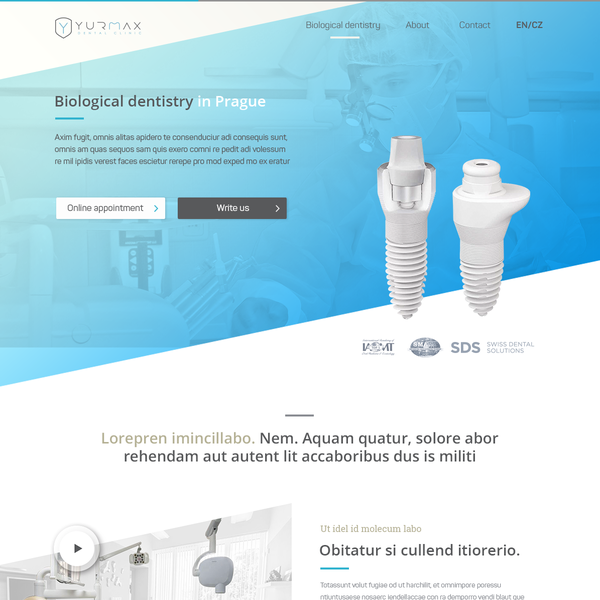 Wep Responsive Design for Dental Clinic