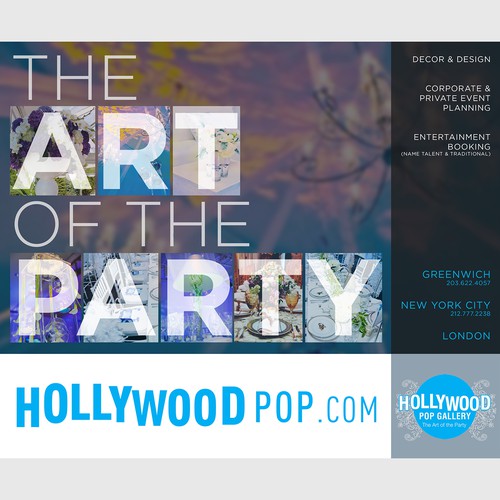 Create A Magazine Ad For Luxury Event Planning Company! Postcard