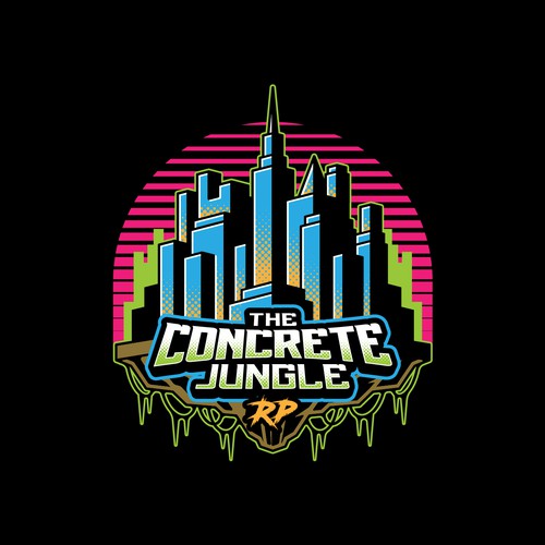 Make a logo for our FiveM Server "The Concrete Jungle" Design by yueva_art