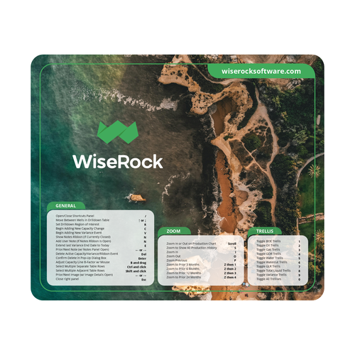 Mouse Pad Image to Showcase Company Logo & Software Hotkeys (7.75×9.25″ Mouse Pad) Design by save_me