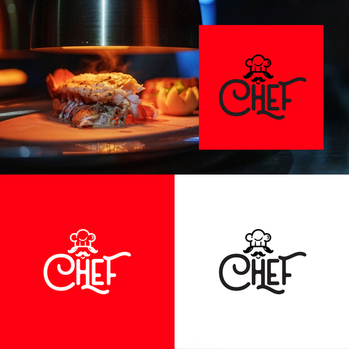"CHEF": Food & Cooking Social Media Logo Design by Wicked By Design