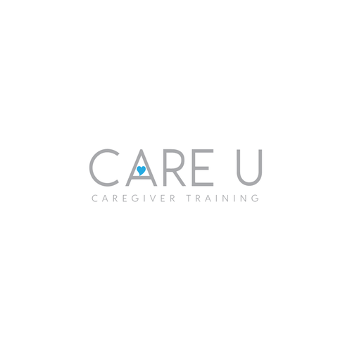 Fun yet sophisticated logo for our new training program, Care U. Design by ropix