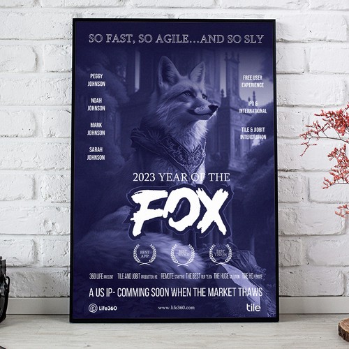 Design di Life360 2023 Year of the Fox Poster di Sketch Media™