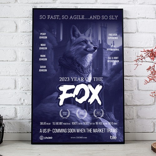 Life360 2023 Year of the Fox Poster Design by Sketch Media™