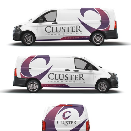 Minimal Car Wrap Design for Mercedes vito(Urgent) Design by Rockyman