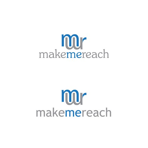 Design by Aaiman99 titled "Logo design for "MakeMeReach""
