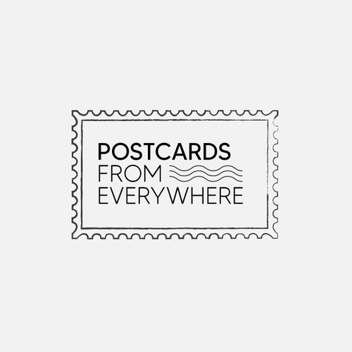 Postcards from Everywhere Logo Design by Taslima Karim