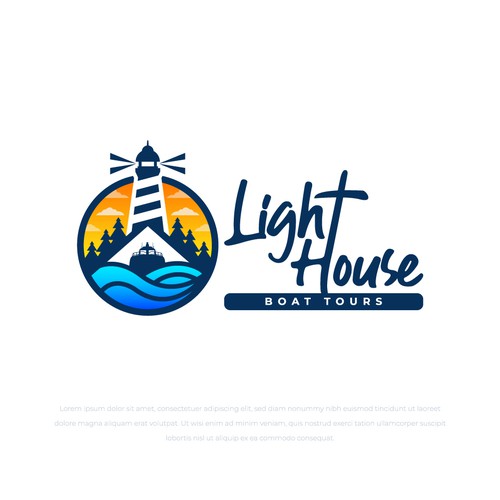 Lighthouse Boat Tours Design by harrysvellas