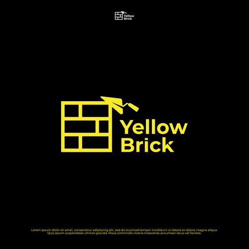 Yellow Brick Logo Design by Abdel one