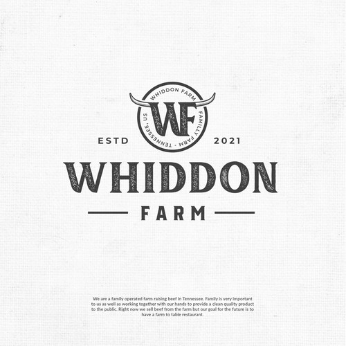 Looking for a logo and cattle brand(W or W and F combined)  for our family ran beef operation in the hills of Tennessee. Ontwerp door Kubo"