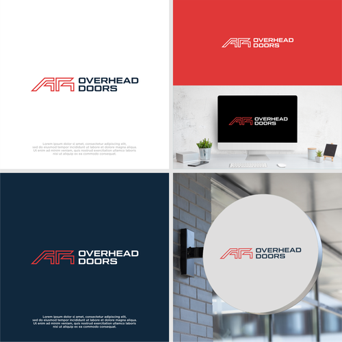 overhead door business logo rebranding Design by Leiry Seron