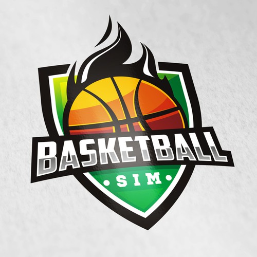 Basketball Simulator Logo Design Design by artopelago™