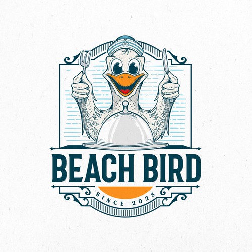 Beach Bird 1 Design by AlarArtStudio™