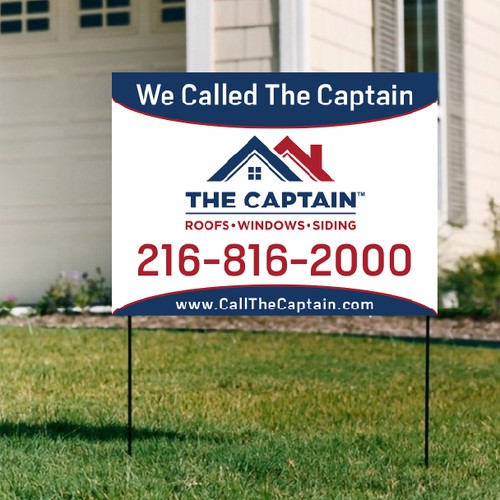 Yard Sign Design - We Called The Captain! Design von Shifat99d