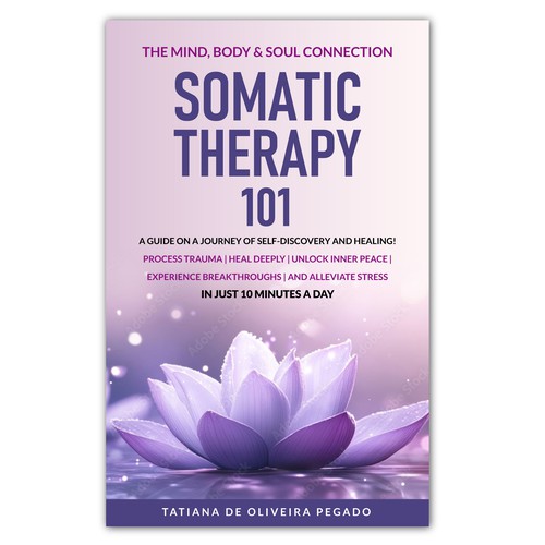 Beautiful & powerful book cover with a lotus flower design Design by 99_master