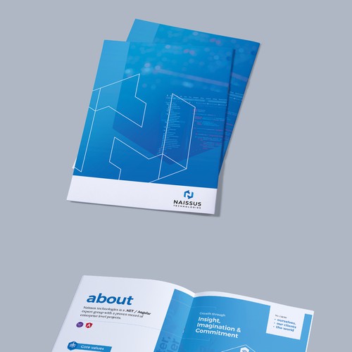 Software outsourcing brochure Design by kzine