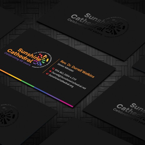 Business Card for Growing Progressing LGBTQ Church Design by Taaiebah