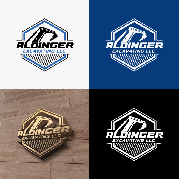 Design by OfficialZaid titled "ALDINGER EXCAVATING LOGO"