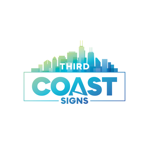 New vibrant business logo and branding for a sign making company serving Chicago Design by NinjaMouse™