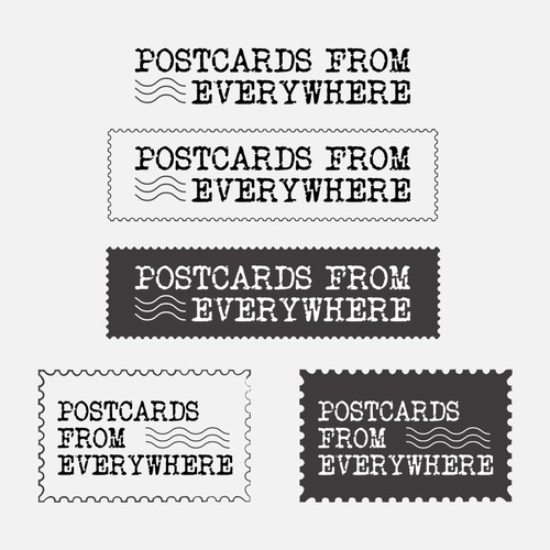 Postcards from Everywhere Logo Design by Taslima Karim