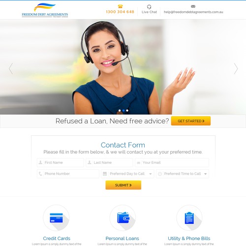 Make an awesome landing page that will generate enquiries Design by KashiArts