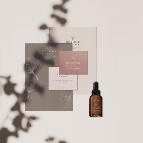 Design di Create a pure & simple logo/ CI for "Big Little Wisdom" (Ayurvedic Inspired Skincare) di JU_PO