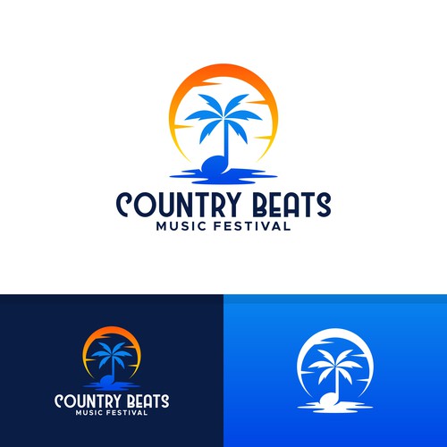 Iconic logo for iconic event for country music festivals in Florida Design by OpheRocklab