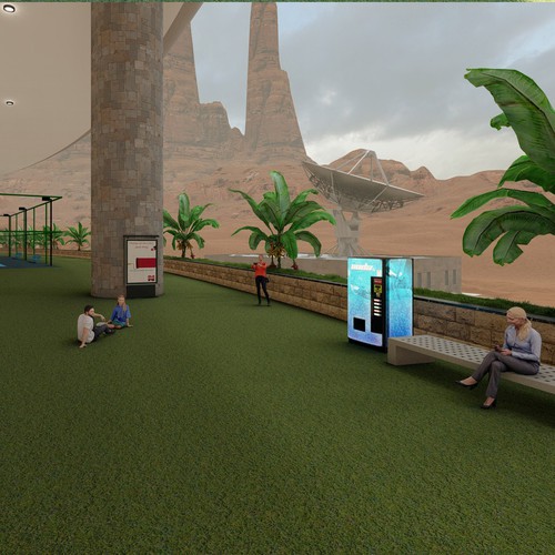 3-D rendering of an arcology Design by Hamed.1