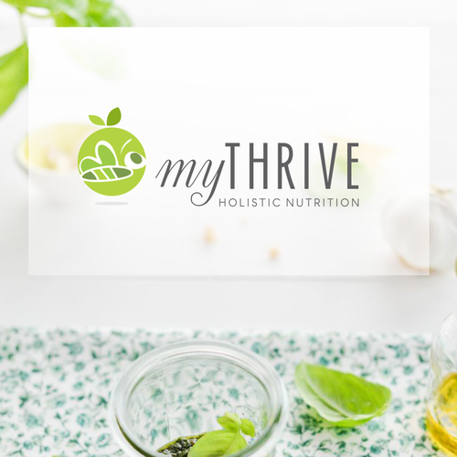 Logo design for myTHRIVE, holistic nutritionists Design by ArtiMaki