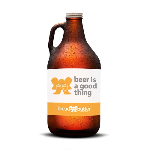 Beer Growler with our Elephant Butt logo Design by TWILSON CREATIVE