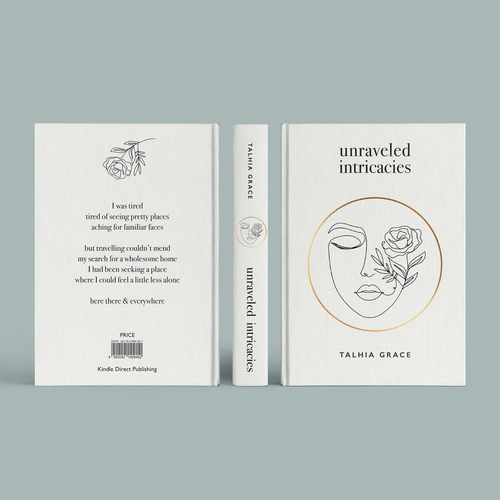 Create an authentic book cover for a collection of poems Design by DINJA