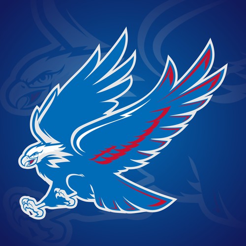 High-Flying Eagle Logo for a High-Performing School District Diseño de indraDICLVX