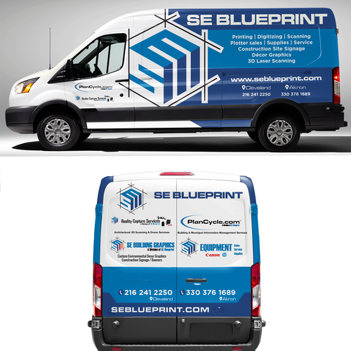 SE Blueprint  2023 Ford Van Wrap Ontwerp door theANUNGs