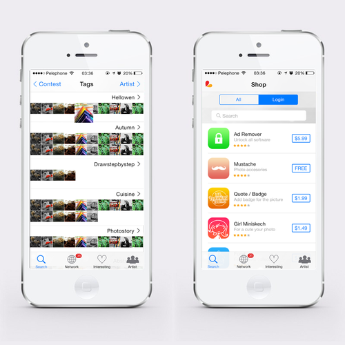 Award winning design for best in class mobile app PicsArt Design by Dedy S