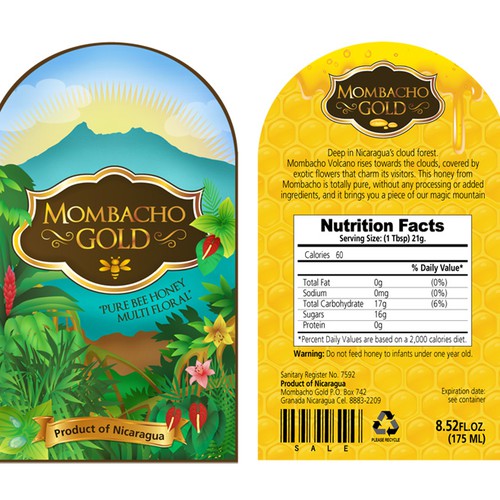 product packaging for Mombacho Gold Design por Detisa