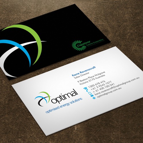 Create new business cards for Optimal Group Design réalisé par Xclusive16