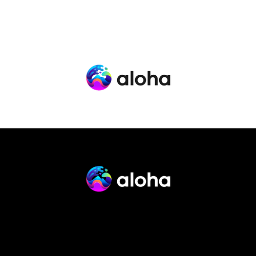 Aloha logo deisgn for an AI Software Design by Rumah Lebah