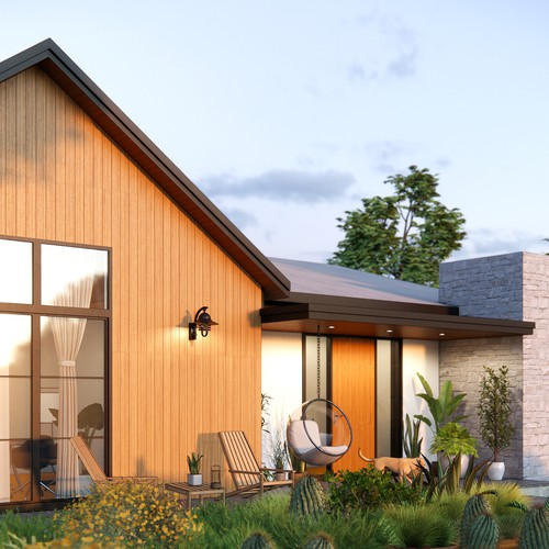 Front elevation of house Design by D_MANN™