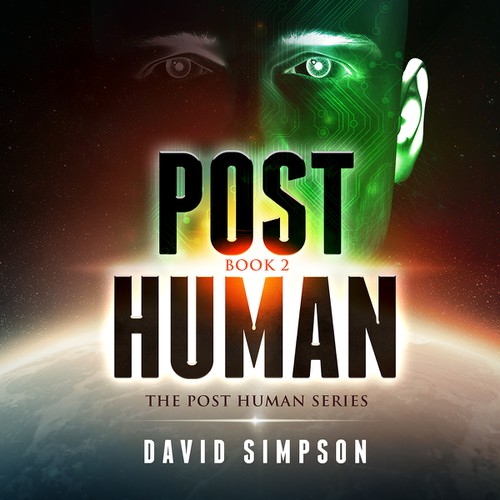 Book Cover Design - Sci-Fi Human/technology integration / Artificial Intelligence story Design by " Portugal "