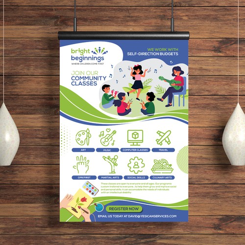 Design an Engaging Flyer for Community Classes Design by Dzhafir