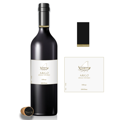 Sophisticated new wine label for premium brand Réalisé par StudioLux