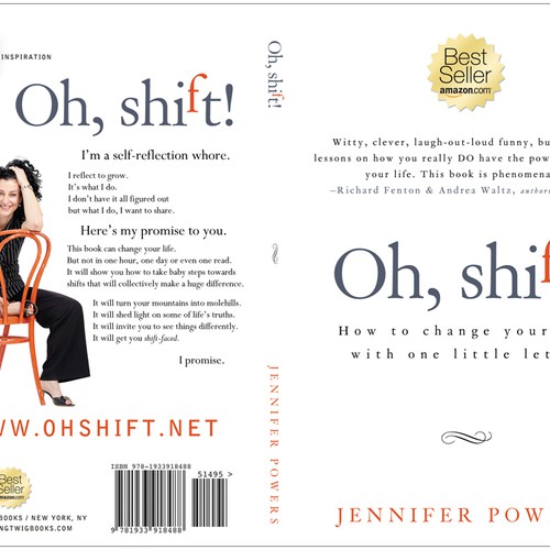 Design di The book Oh, shift! needs a new cover design!  di line14