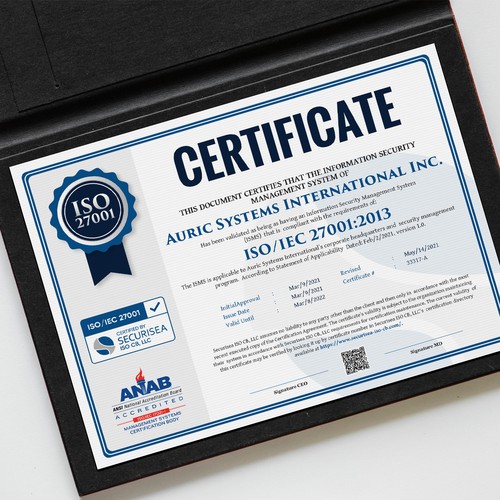 ISO Certificate Design Design by GrApHiC cReAtIoN™