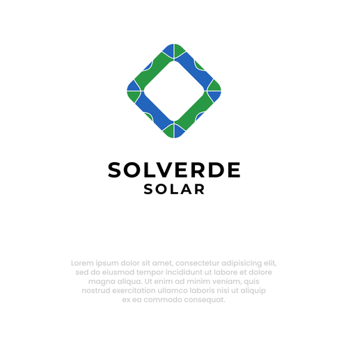 Clean logo for solar company Design by Work From Hobby