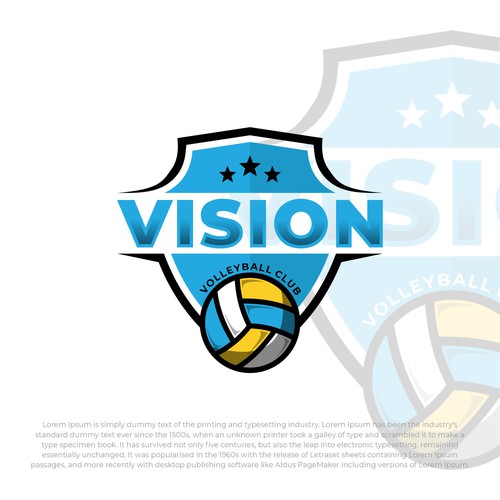 Vision Volleyball Club Design by twentynineproject