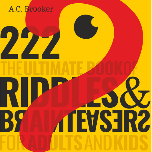 Design an eye catching cover for a book on riddles and brain teasers for adults Design by BRUKVAR