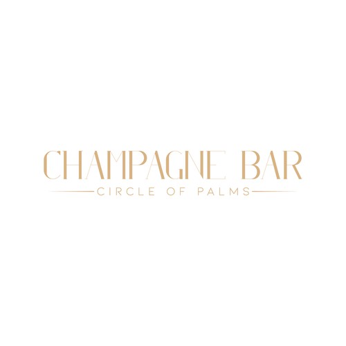 Luxury and modern Champagne Bar logo Design by subahman