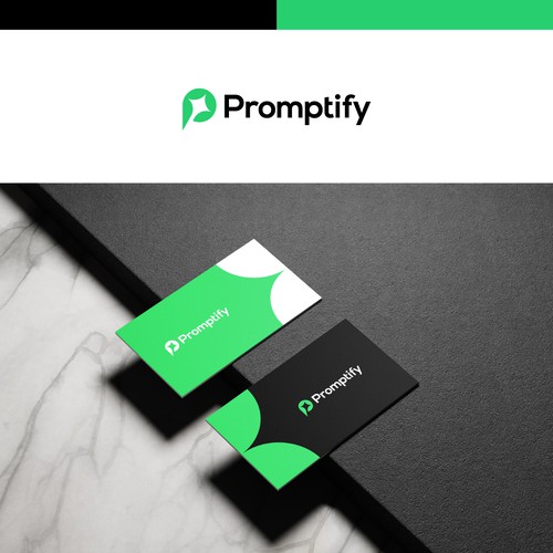 Modern, Simple and Sleek Logo for Promptify.com Design by creta