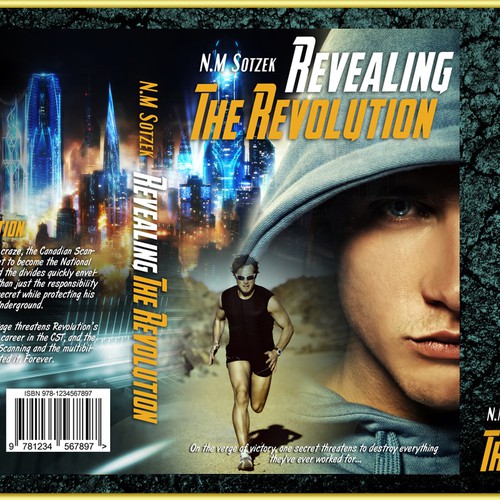 Design an awesome cover for Science/sports-fiction novel 'Revealing the Revolution' Design by FalaBogu